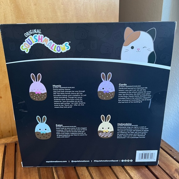 NWT Chocolate Bunny SET Squishmallows FTM Dinora & Tandy Select Series rabbit - Picture 3 of 16